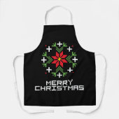 Vrolijk kerstpatroon 6 schort (Voorkant)