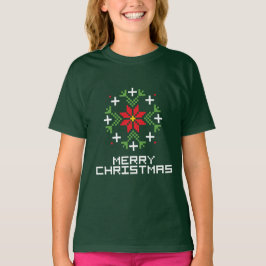 Vrolijk kerstpatroon 6 t-shirt