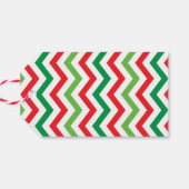 Vrolijk kerstpatroon, persoonlijke cadeauLabels (Achterkant Horizontaal)