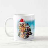 Vrolijk kerstPet Yorkshire Terrier Lover Koffiemok (Links)