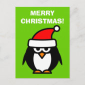 Vrolijk kerstpinguïn cartoon briefkaarten (Voorkant)