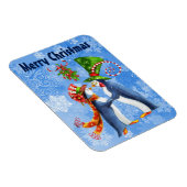 Vrolijk kerstpinguïns in liefde onder Mistletoe Magneet (Rechterzijde)