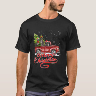 Vrolijk Kerstpit Bull Dog Santa Reindeer Red Tr T-shirt