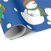 Vrolijk kerstplezier cadeaupapier (Rol Hoek)