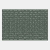 Vrolijk kerstplezier type feestelijke vakantie inpakpapier vel (Voorkant 3)