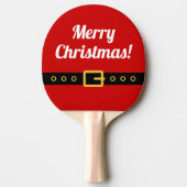 Vrolijk kerstpongpeddel voor tafeltennis tafeltennisbatje (Voorkant)
