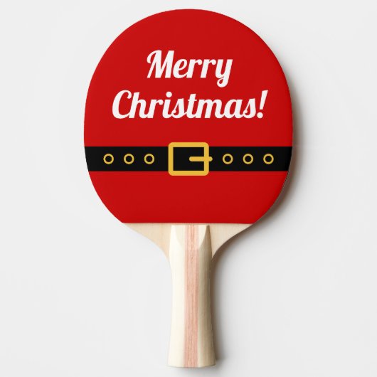 Vrolijk kerstpongpeddel voor tafeltennis tafeltennisbatje (Voorkant)