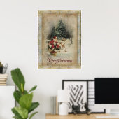 Vrolijk kerstPoster Poster (Thuiskantoor)