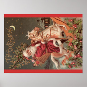 Vrolijk kerstposter poster