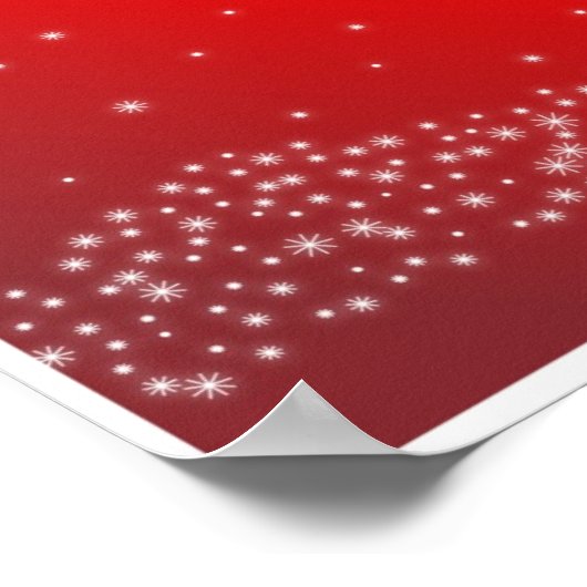 Vrolijk kerstPoster Poster (Hoek)