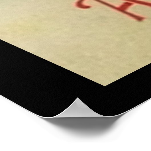 Vrolijk kerstPoster Poster (Hoek)