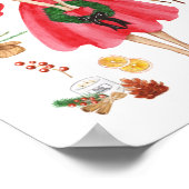 Vrolijk kerstPoster Poster (Hoek)