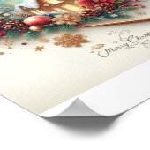 Vrolijk kerstPoster Poster (Hoek)