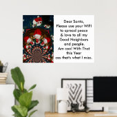 Vrolijk kerstPoster Poster (Thuiskantoor)