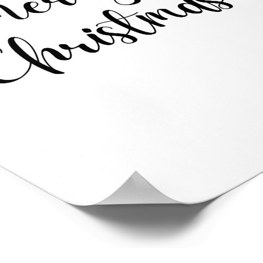 Vrolijk kerstPoster Poster (Hoek)