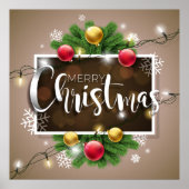 Vrolijk kerstPoster Poster (Voorkant)