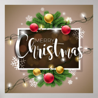 Vrolijk kerstPoster Poster