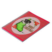 Vrolijk kerstpuppy notitieboek (Linkerzijde)