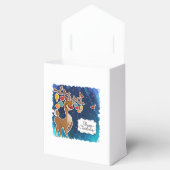 Vrolijk kerstrancer rennieren bedankdoosjes (Geopend)