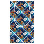 Vrolijk kerstrancer rennieren klein cadeauzakje (Voorkant)