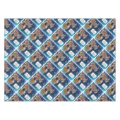 Vrolijk kerstrancer rennieren tafelkleed (Voorkant (Horizontaal))