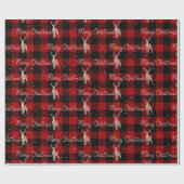 Vrolijk kerstrecept en deer on Pset Cadeaupapier (Vlak)