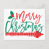 Vrolijk kerstrecept en Holly Chiropractic Feestdagenkaart (Voorkant)