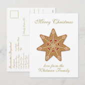 Vrolijk kerstrecept foto feestdagenkaart (Voorkant / Achterkant)