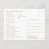 Vrolijk kerstrecept foto feestdagenkaart (Achterkant)