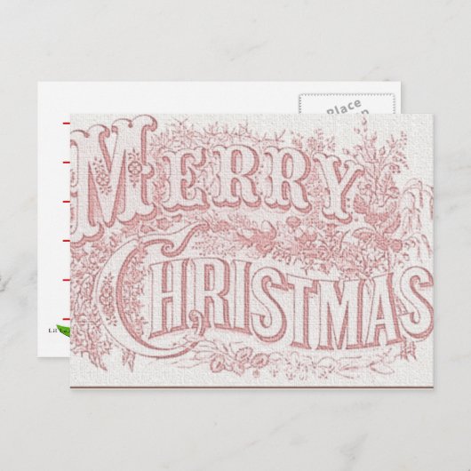 Vrolijk kerstrecept Kaart (Voorkant / Achterkant)