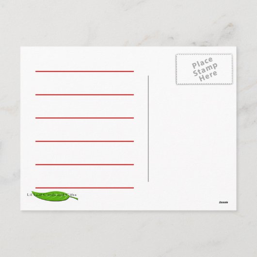 Vrolijk kerstrecept Kaart (Achterkant)