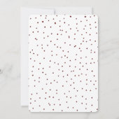 Vrolijk kerstrecro  Typografische Stippen Kaart (Achterkant)