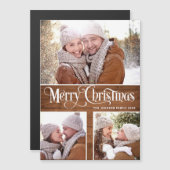 Vrolijk kerstrecusie 3 FOTO Magnetische Kaart (Voorkant / Achterkant)