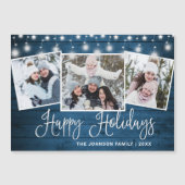 Vrolijk kerstrecusie 3 FOTO Magnetische Kaart (Voorkant)