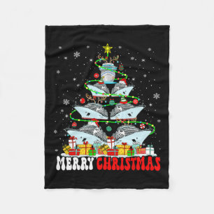 Vrolijk Kerstrendier Elf Santa Cruise Ships Xm Fleece Deken