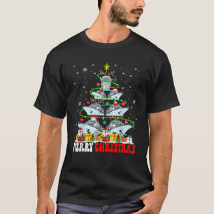 Vrolijk Kerstrendier Elf Santa Cruise Ships Xm T-shirt