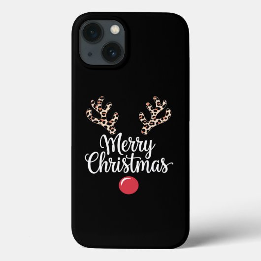 Vrolijk kerstrendier kerstcadeau Case-Mate iPhone case (Achterkant)