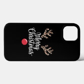 Vrolijk kerstrendier kerstcadeau Case-Mate iPhone case (Achterkant (horizontaal))