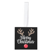 Vrolijk kerstrendier kerstcadeau decoratie (Voorkant)