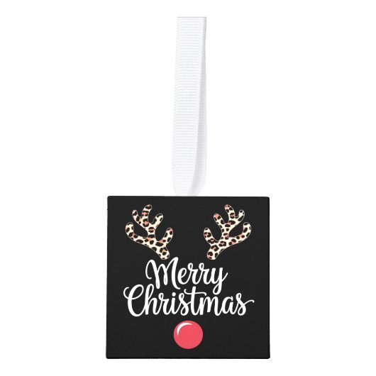 Vrolijk kerstrendier kerstcadeau decoratie (Voorkant)