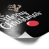 Vrolijk kerstrendier kerstcadeau foto afdruk (Hoek)