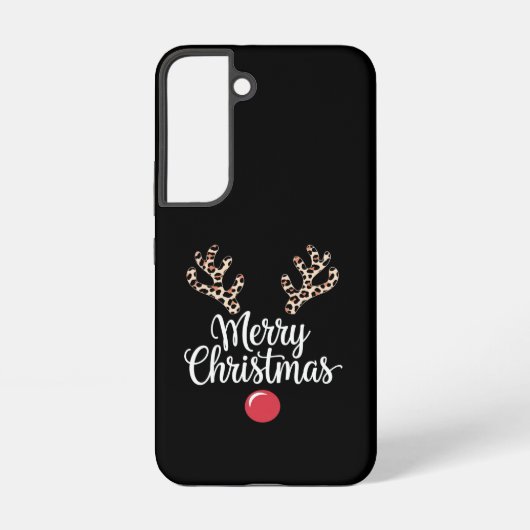 Vrolijk kerstrendier kerstcadeau samsung galaxy hoesje (Achterkant)
