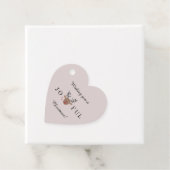 Vrolijk kerstrendier kus blush vakantie cadeau bedankjes labels (In situ)