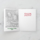 Vrolijk Kerstrendier met Binnenfoto Custom Feestdagen Kaart (Binnen)