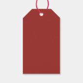 Vrolijk kerstrendier met mistletoe cadeaulabel (Achterkant)