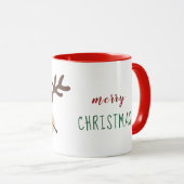 Vrolijk kerstrendier met mistletoe mok (Voorkant rechts)