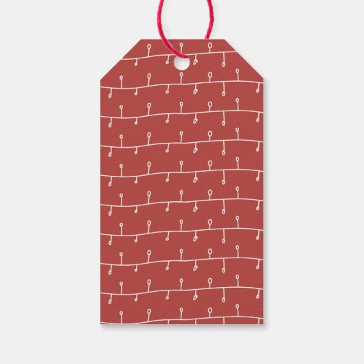 Vrolijk kerstrendier met sjaal cadeaulabel (Achterkant)