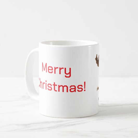 Vrolijk kerstrendier - Mok (Voorkant links)