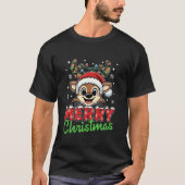 Vrolijk Kerstrendier Santa Xmas 2024 Vrouwen Fam T-shirt (Voorkant)