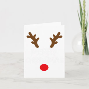 Vrolijk Kerstrendier Xmas Familie Matching Mannen Kaart